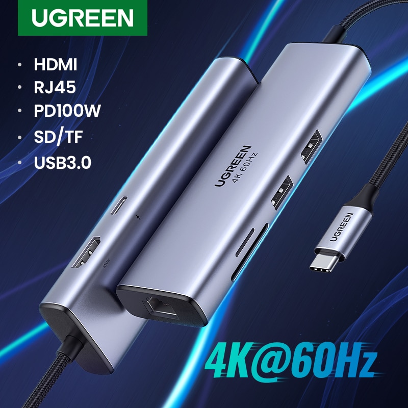 UGREEN USB C  4K 60Hz  C HDMI 2.0 RJ45 US..